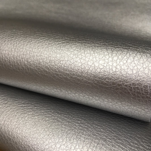 Faux Leather Silver