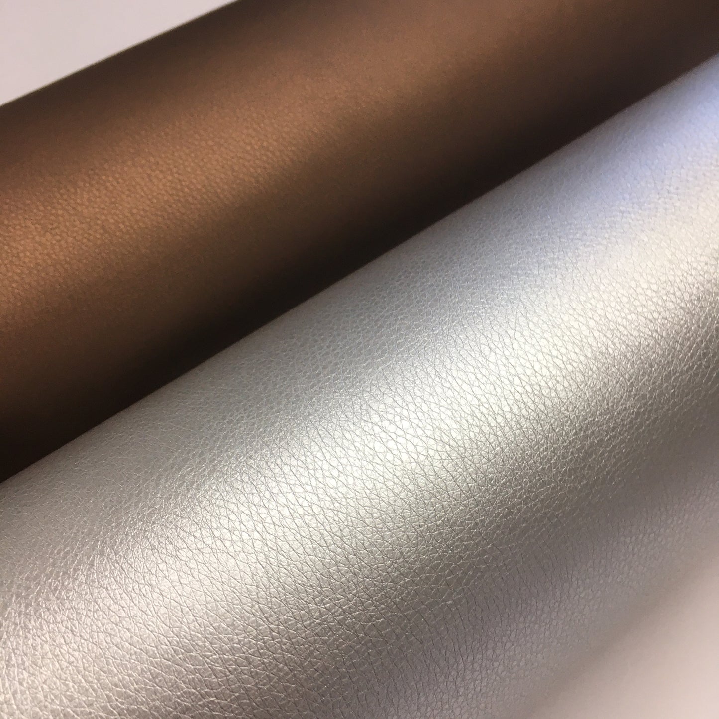 Faux Leather Silver