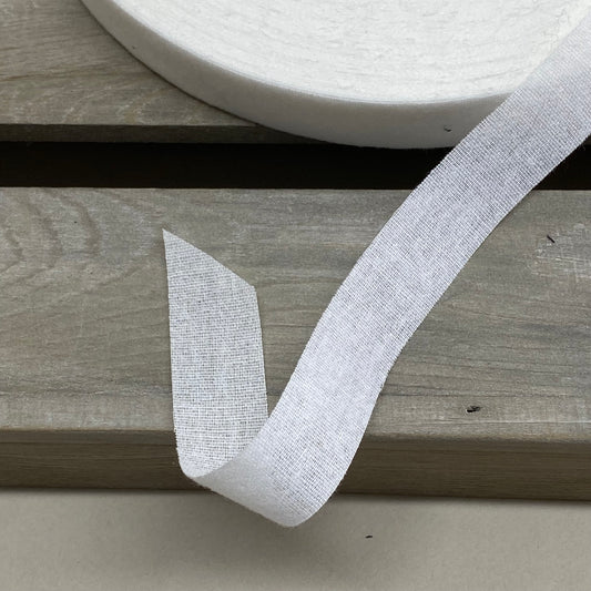 Tailoring Non-woven Fusible Stay Tape White 19mm