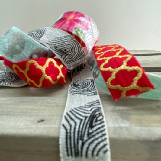 Patterned Fold over Elastic FOE Binding 15mm