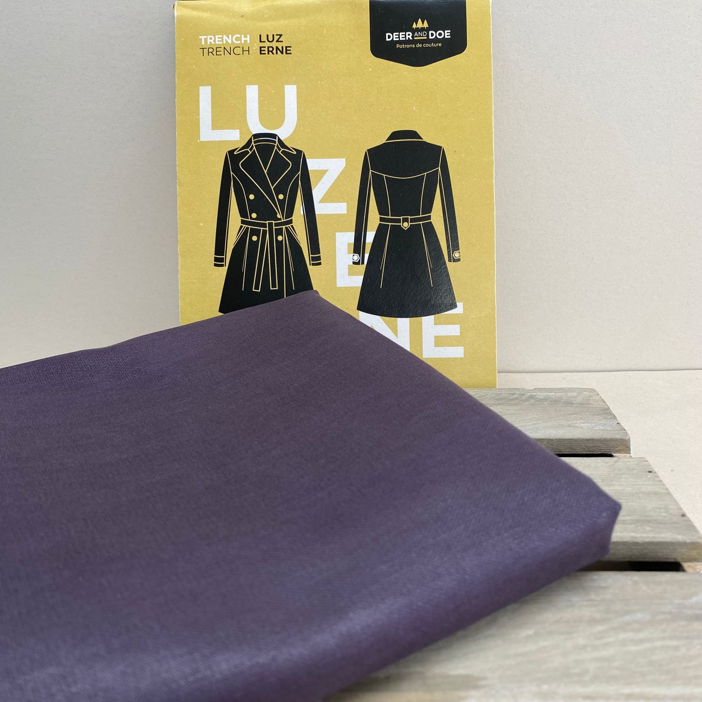 Designer Linen Aubergine Dream
