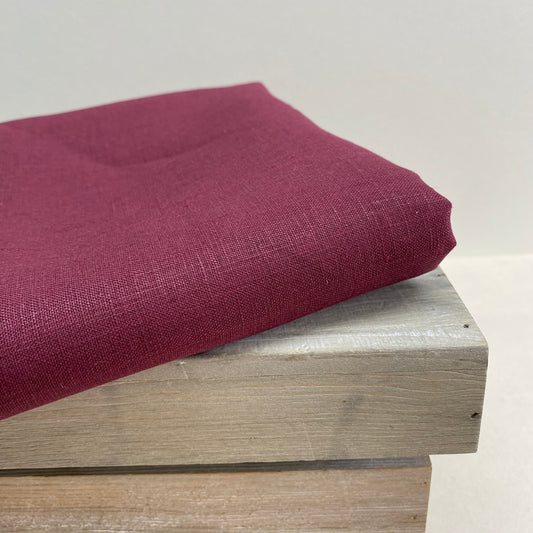 Francesca Linen Dressmaking Fabric Boysenberry