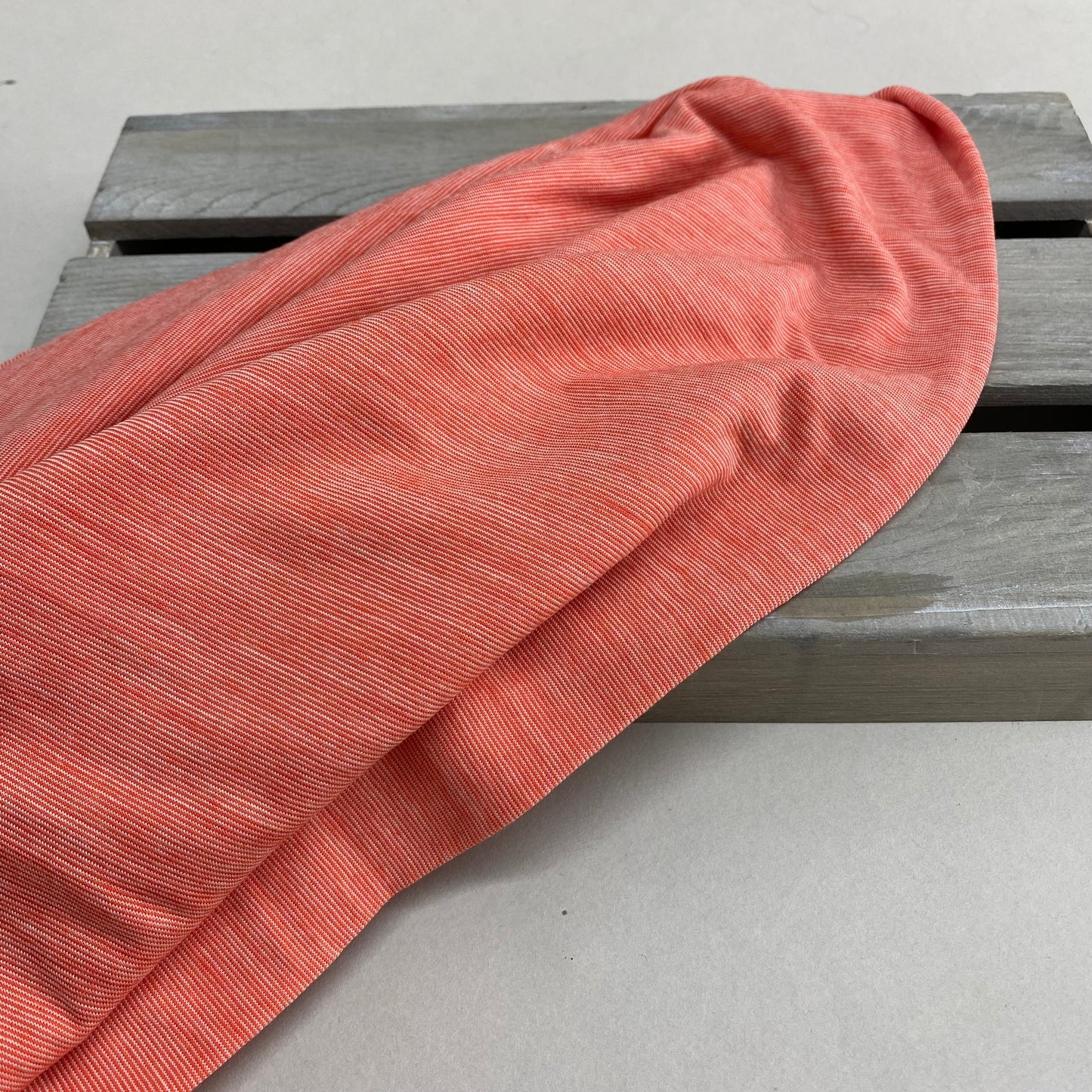 Mandarin Stripe Merino Jersey