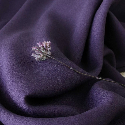 Eglantine et Zoe Viscose Crepe Violet