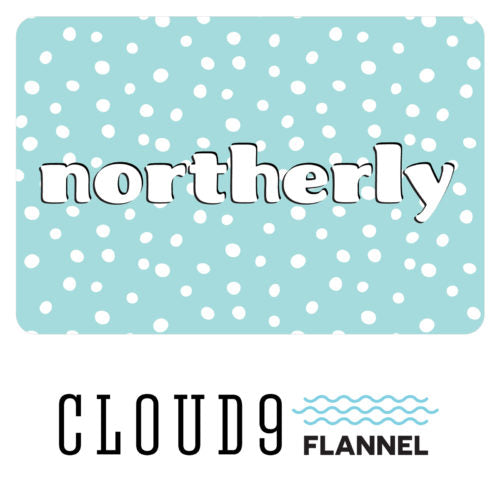 Cloud9 Northerly Organic Cotton Flannel Grey Straws 2.2m