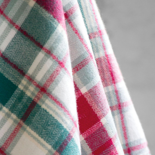 Art Gallery Chevron Plaid Eucalyptus From Highlands Flannel