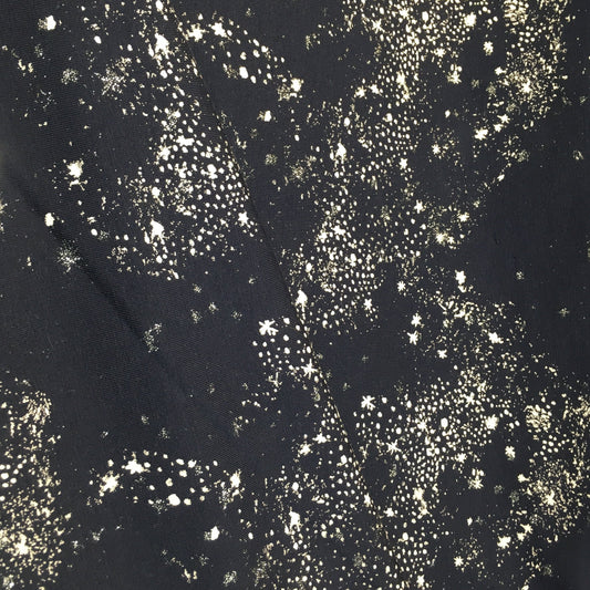 Sparkly Navy Cotton Jersey Fabric 0.8m