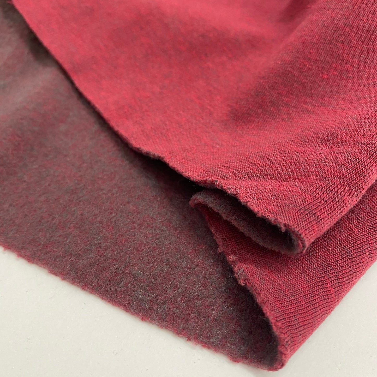 Melange Sweat Shirt Fleece Oxford Red 2.4m