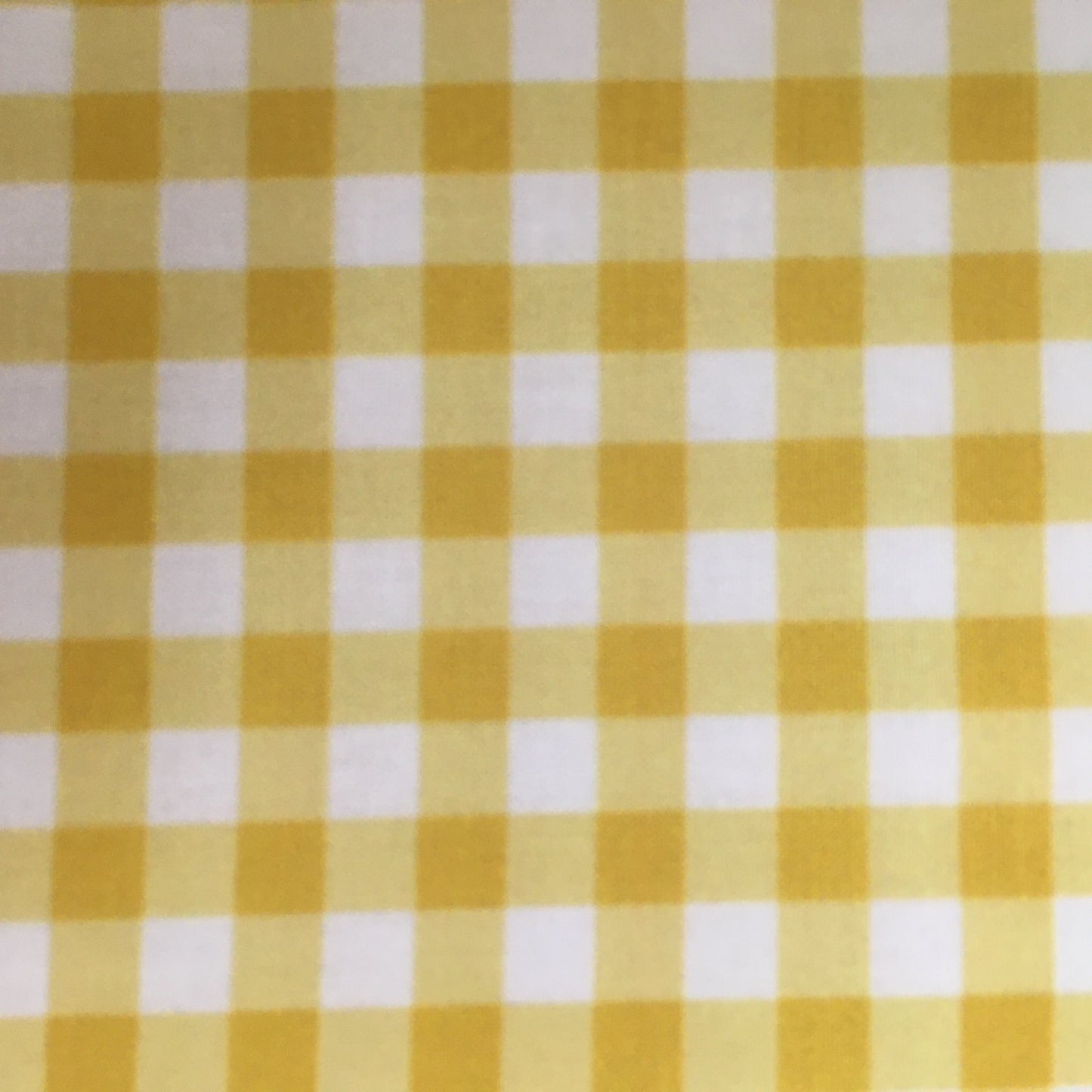 Sunshine Yellow Gingham Cotton Percal Print 1.25m