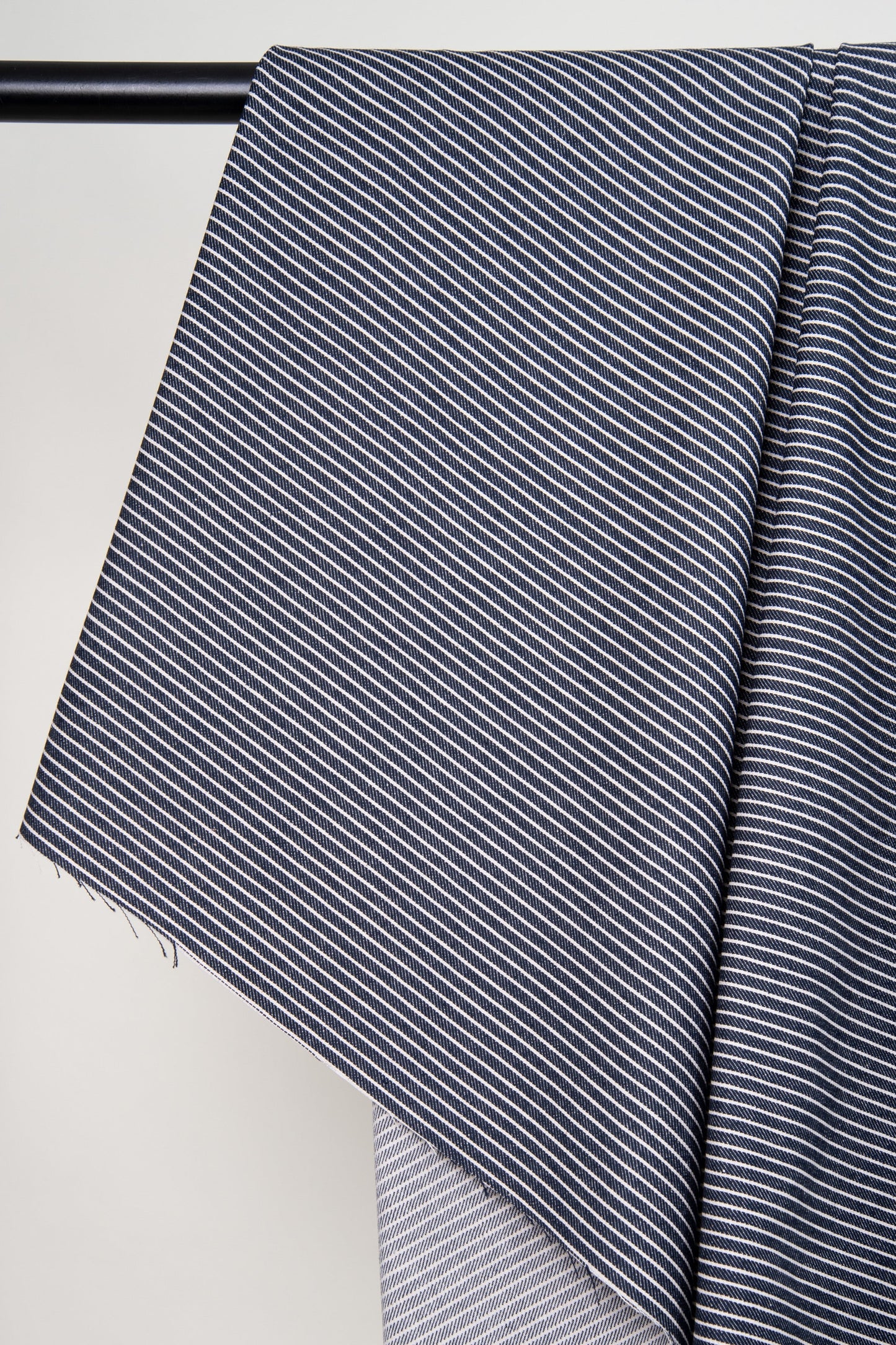 Atelier Brunette Denim Stripes Mid Blue