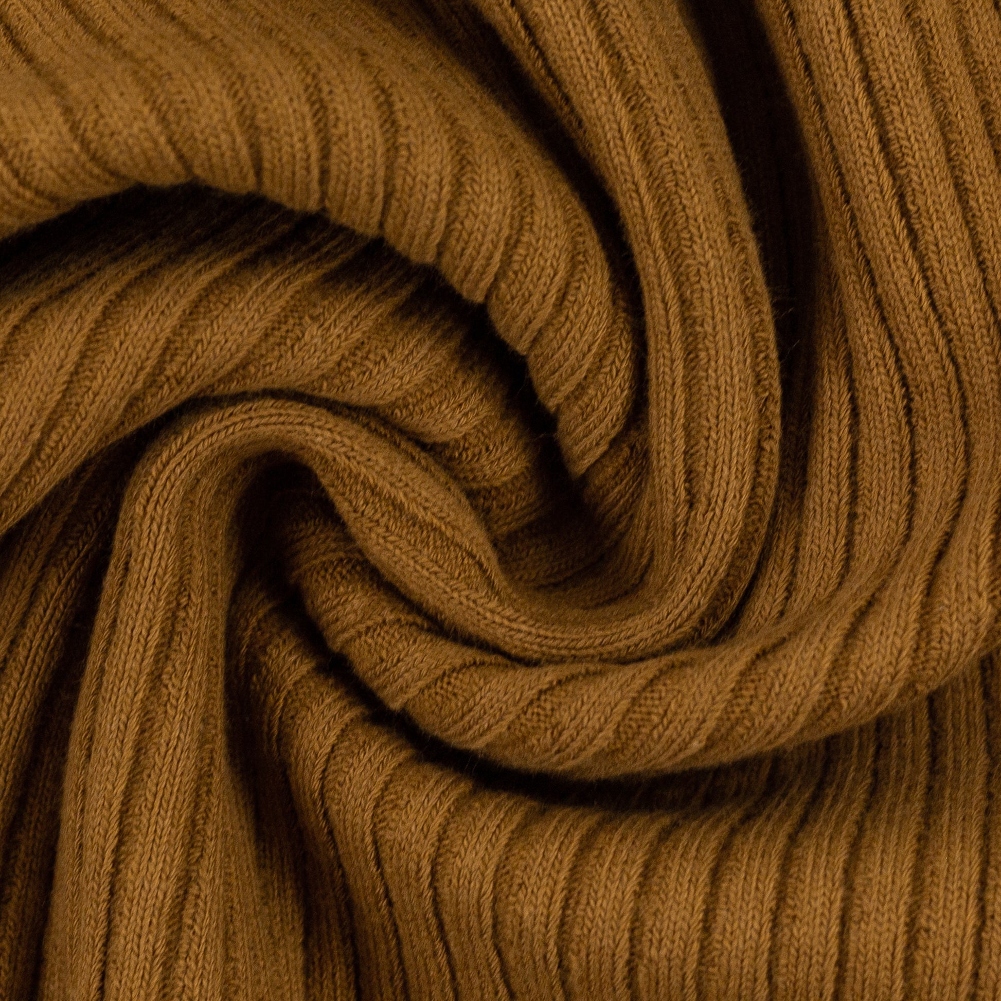 Una Cotton Knit Ribbing Ochre