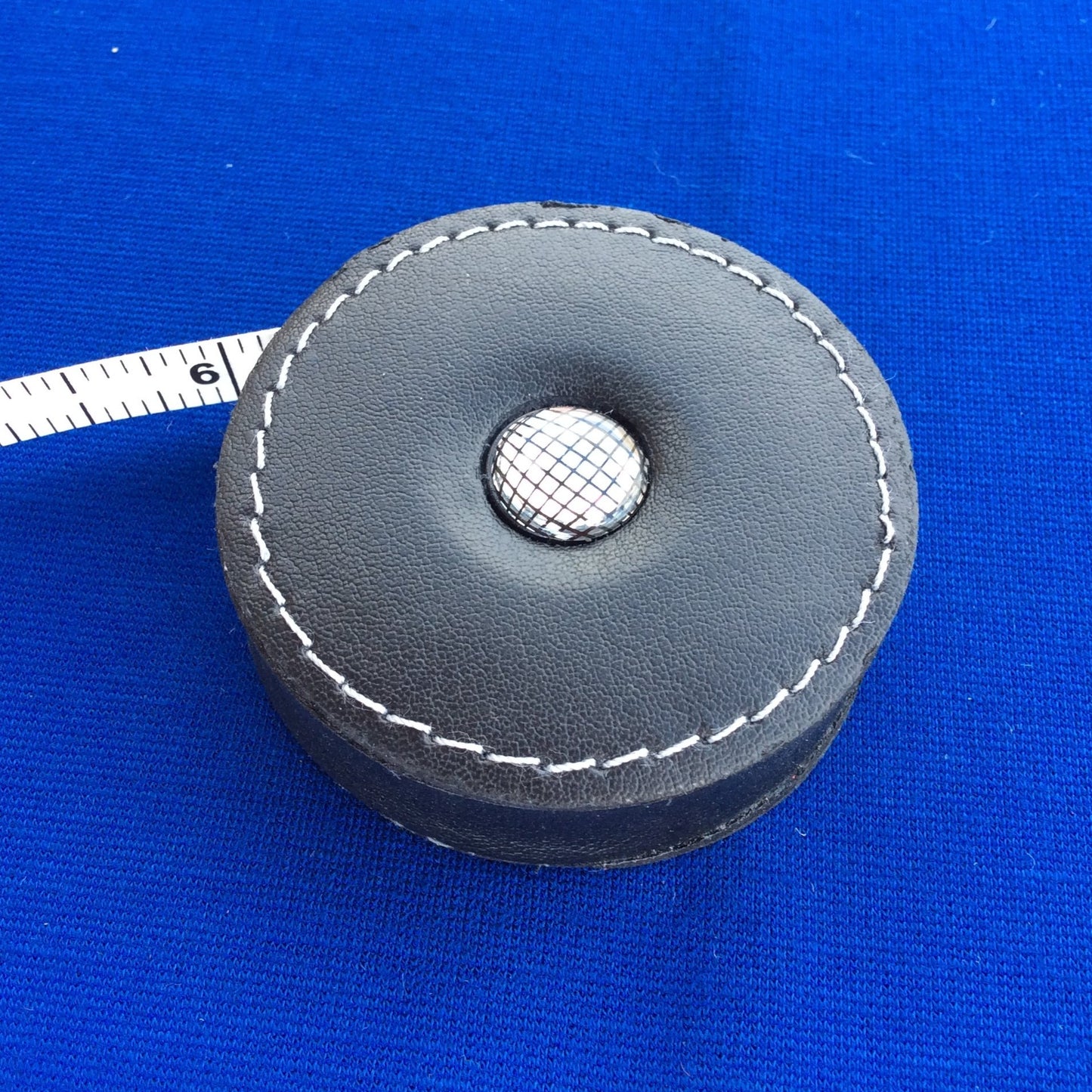 Sew Delicious Retractable Black Leather Tape Measures