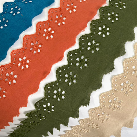 Eyelet Embroidered Lace 50mm