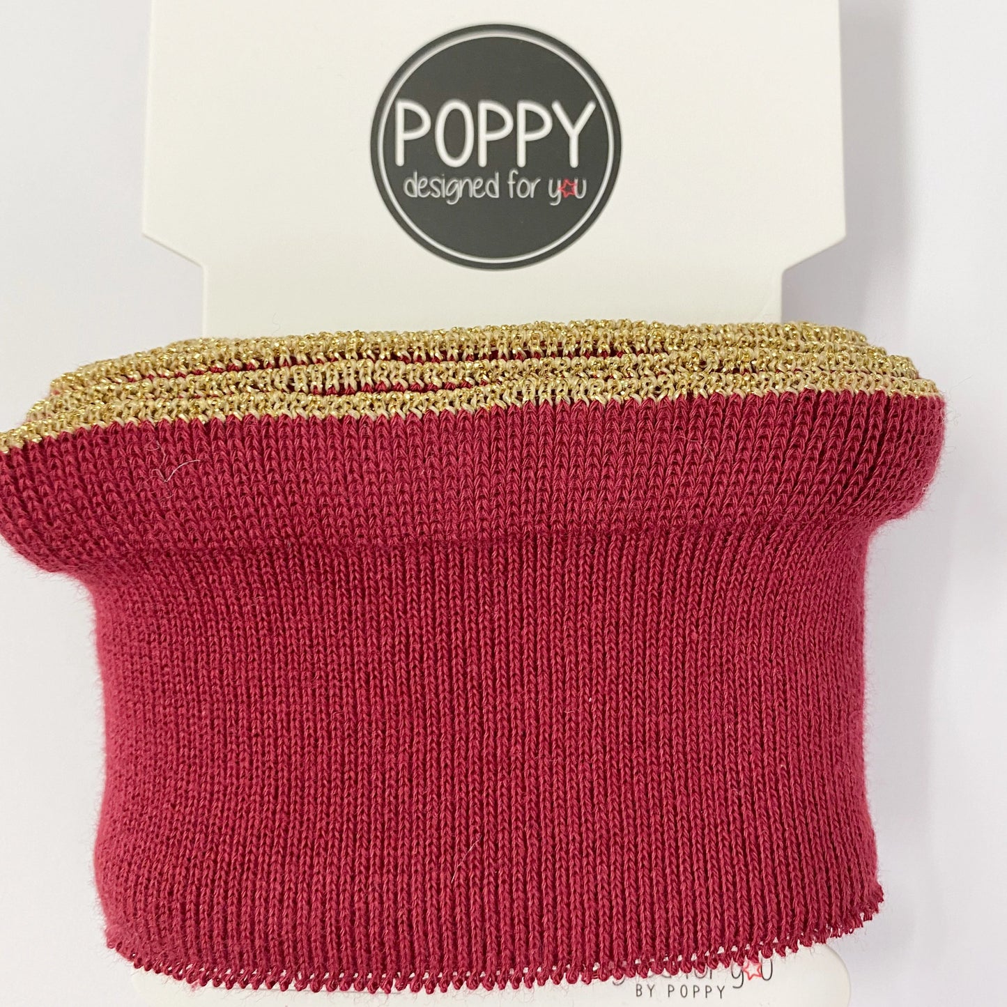 Ribbed Cuff by Poppy Bordeaux