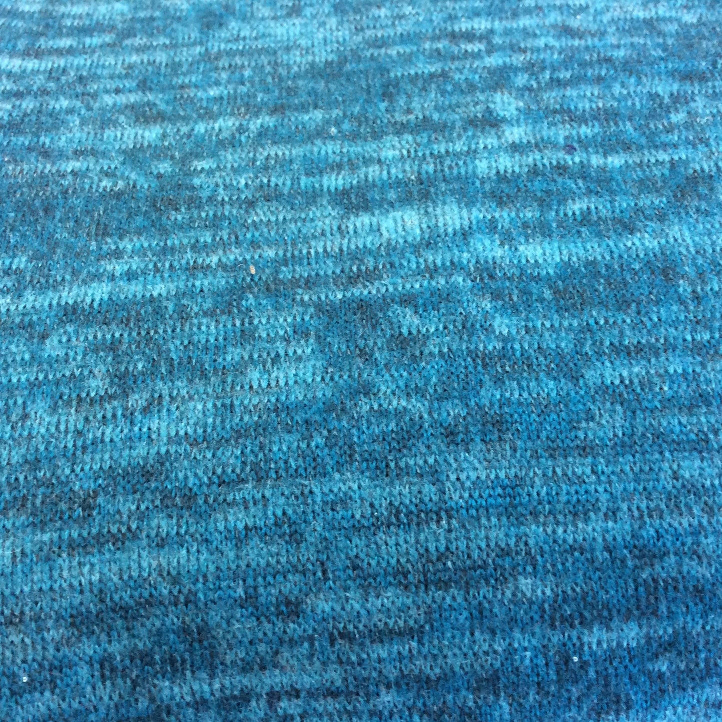 Julia Melange Sweater Knitted Fabric Teal Melange 2.6m
