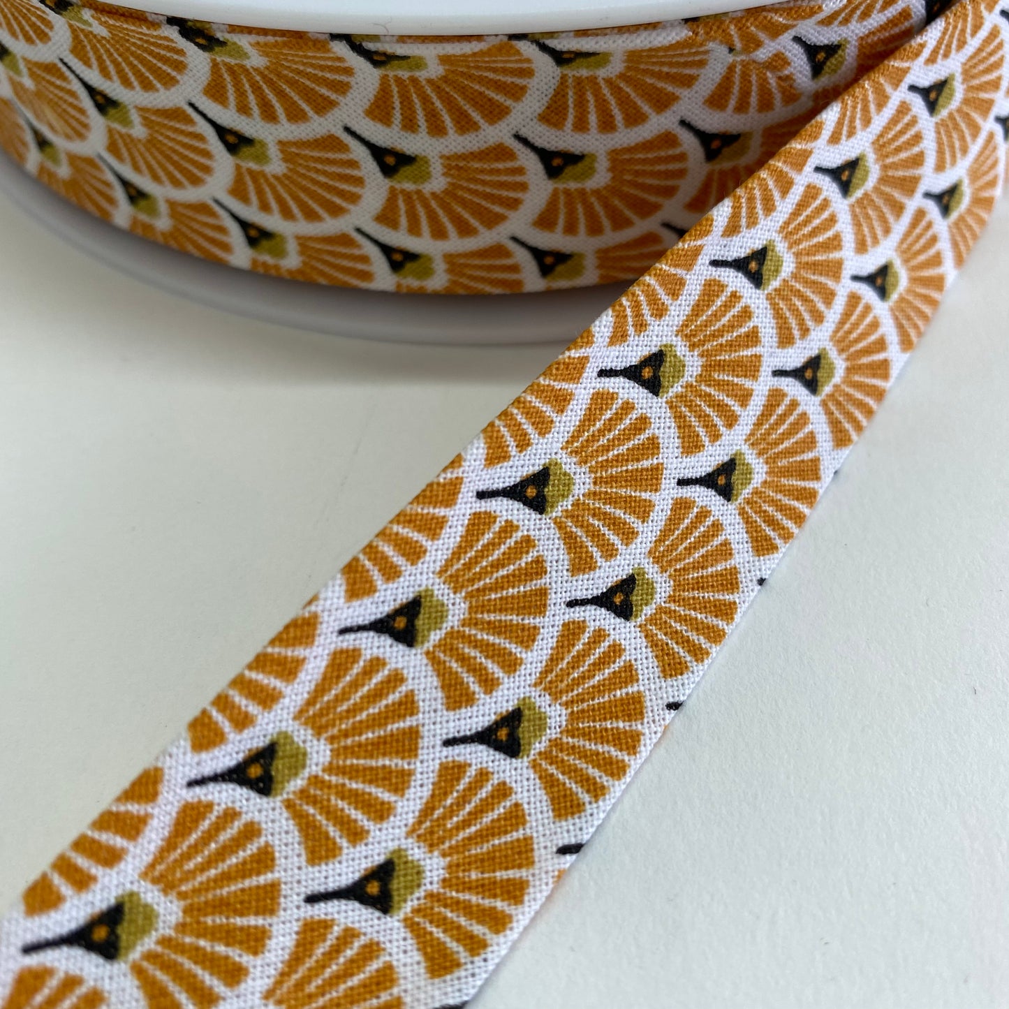 Art Deco Fans Cotton Bias Binding 27mm