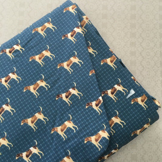 Cooper Hound Cotton Poplin Print Mustard