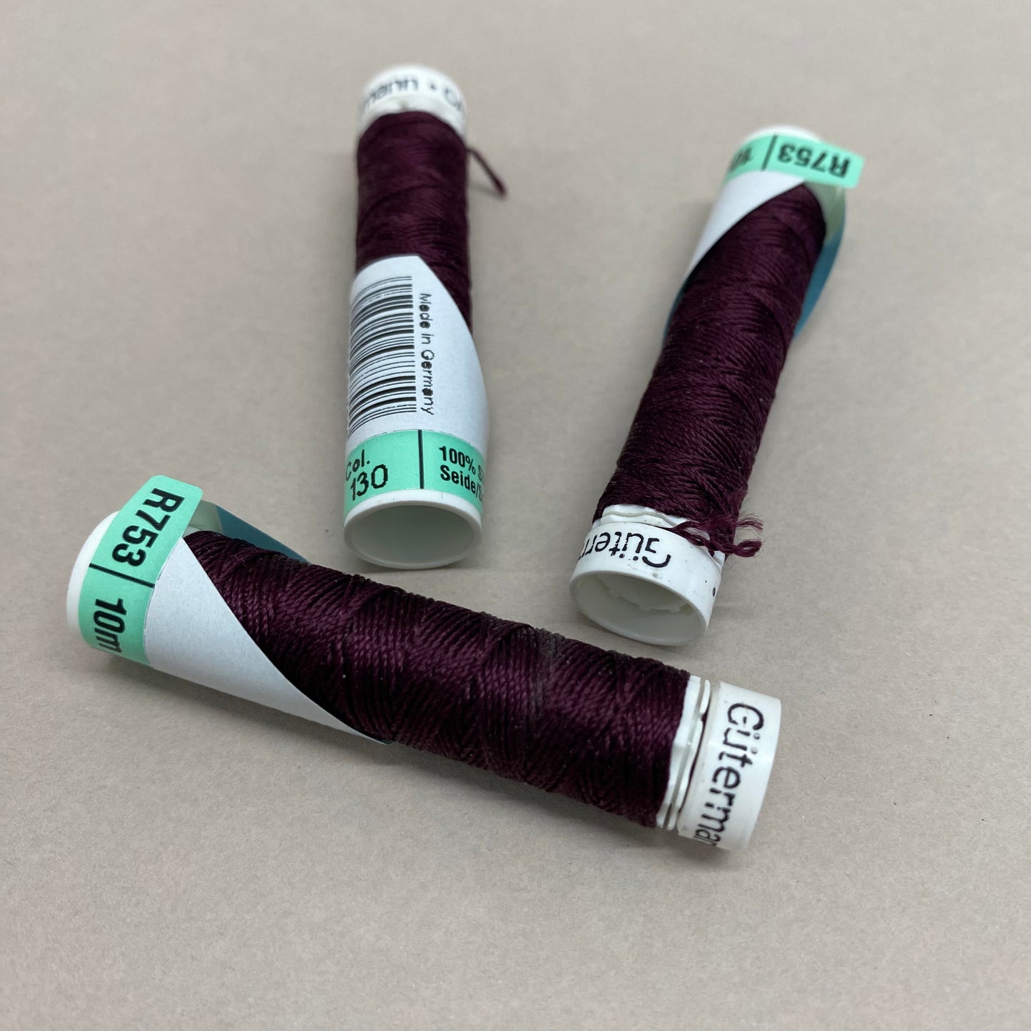 Gutermann Silk Buttonhole Twist Thread 10m Reel