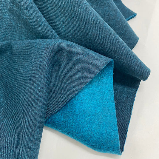 Melange Sweat Shirt Fleece Petrol Blue 1.4m