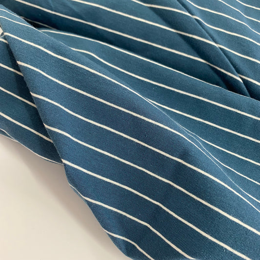 Art Gallery Striped Sleek Mediterraneo Jersey Knit 2.9m