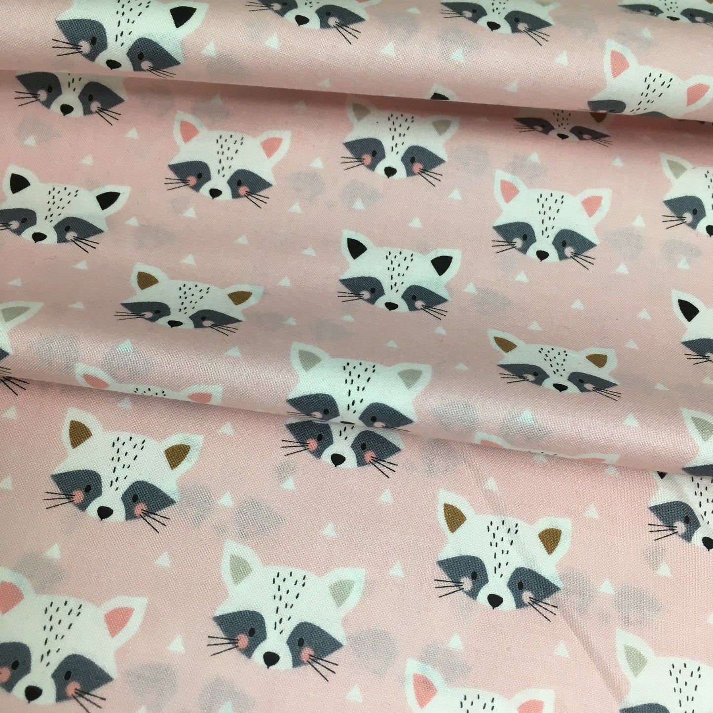 Dashwood Studio Geo Forest Raccoon Cotton Fabric by Wendy Kendall 2.25m