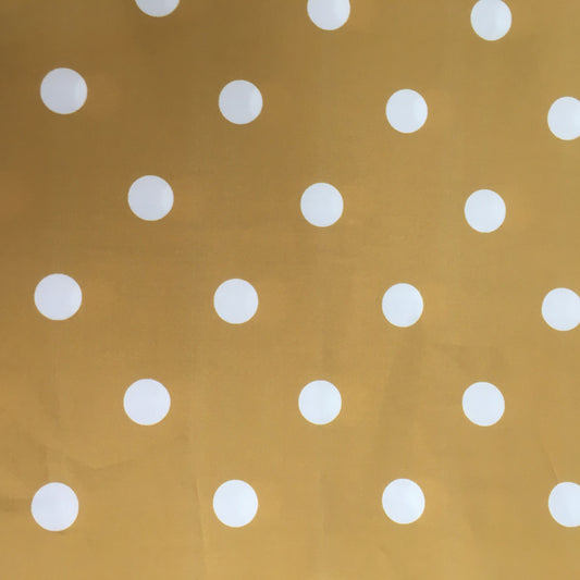 Ochre Spot Cotton Poplin Print