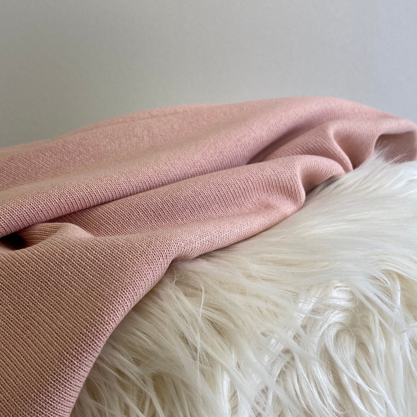 Baby Sweater Knit Fabric Shell Pink