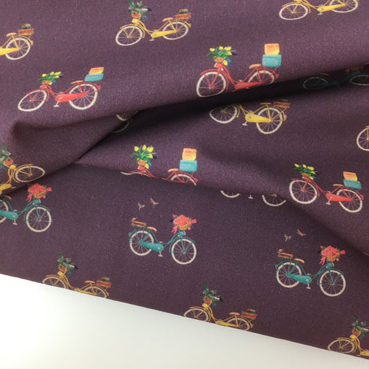 Bicycle Cotton Poplin Print