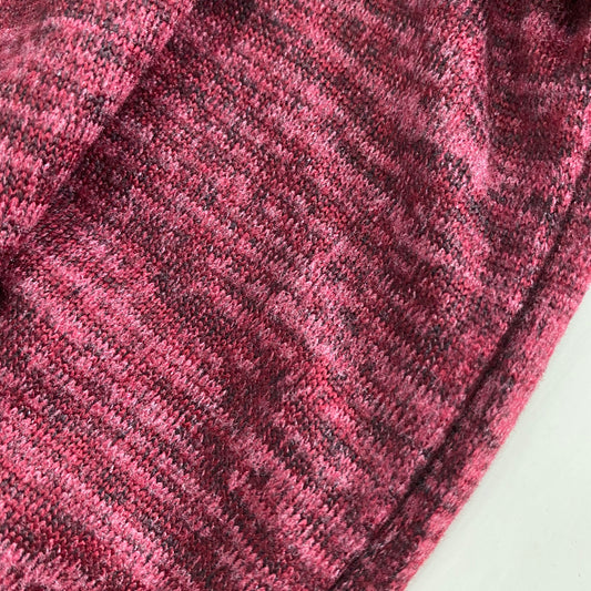 Julia Melange Sweater Knitted Fabric Red 1.3m