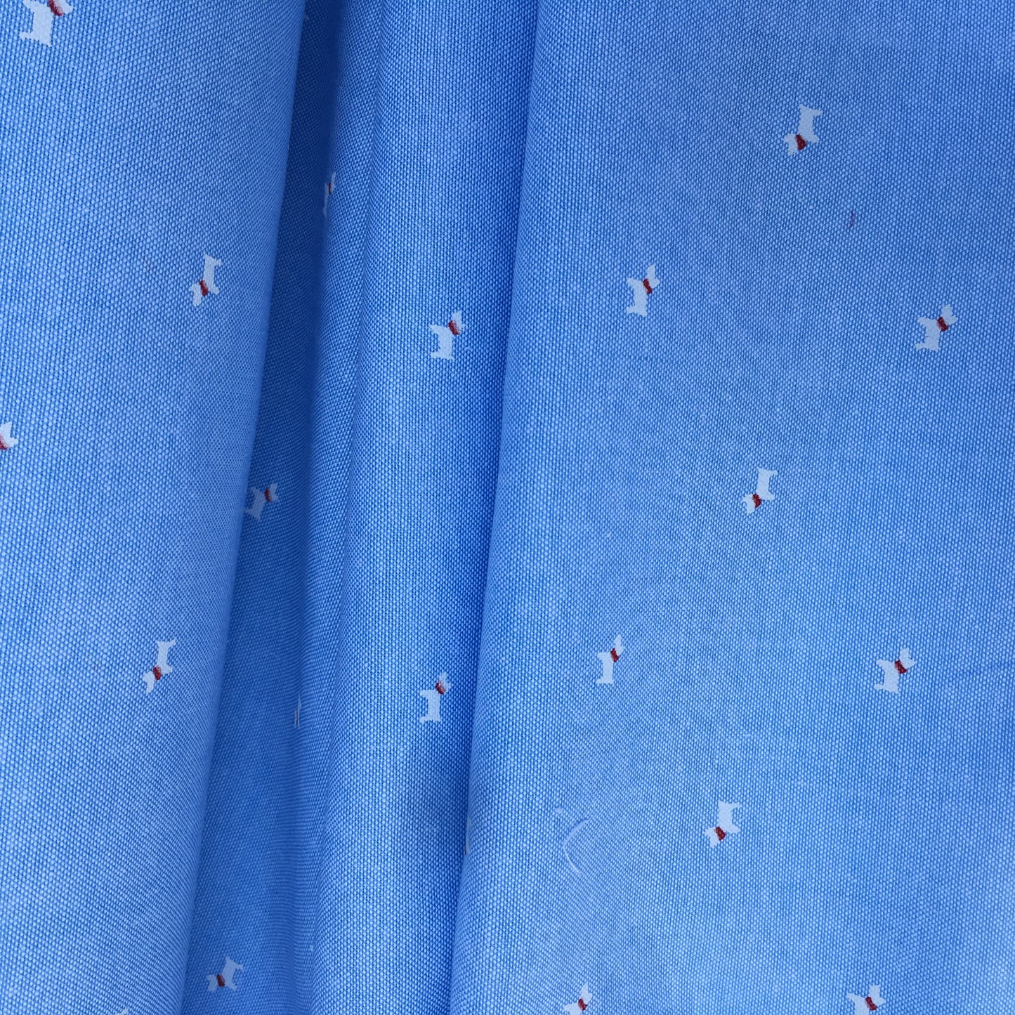 Cotton Chambray Scottie Dogs 2.2m