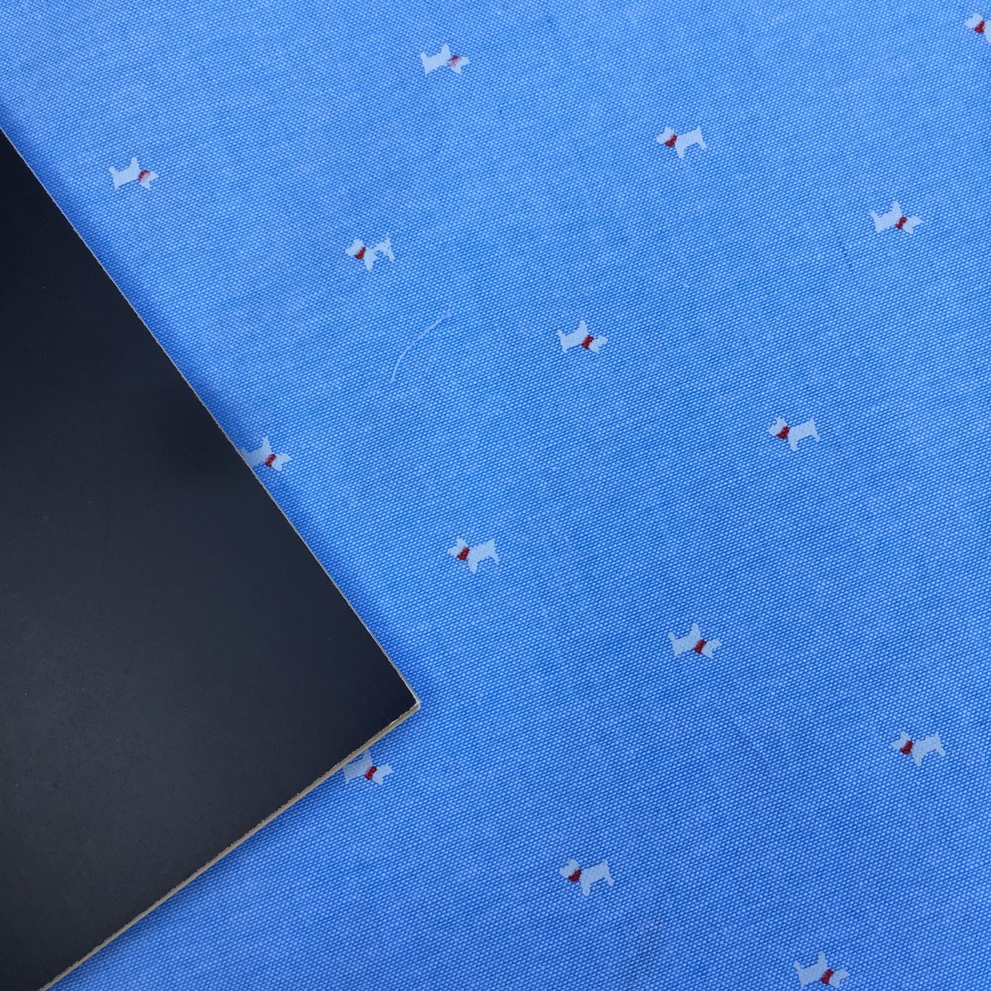 Cotton Chambray Scottie Dogs 2.2m