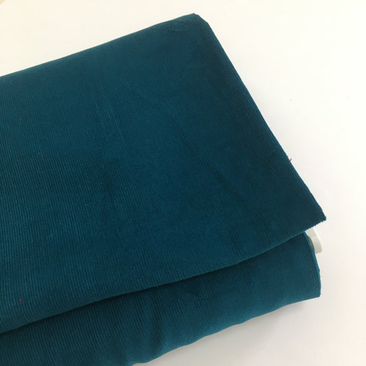 Emma Corduroy Fabric Deep Teal- 0.9m Remnant